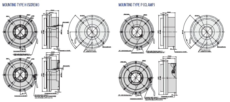 A170H Incremental Angle Encoder Drawing