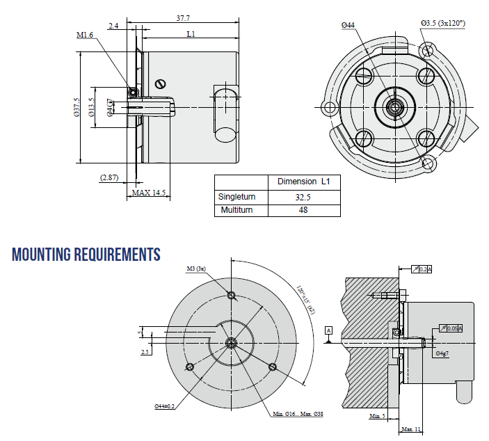 AK36HME1 Encoder drawing
